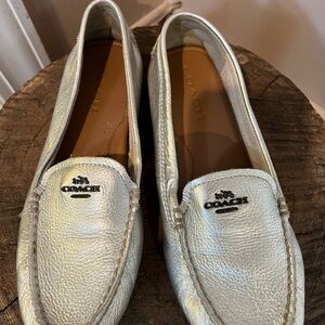Coach Silver Loafers